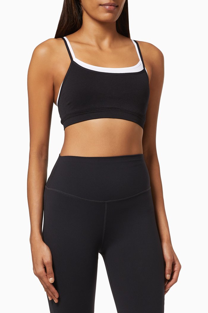 

Caroline Double Seamless Bra, Black