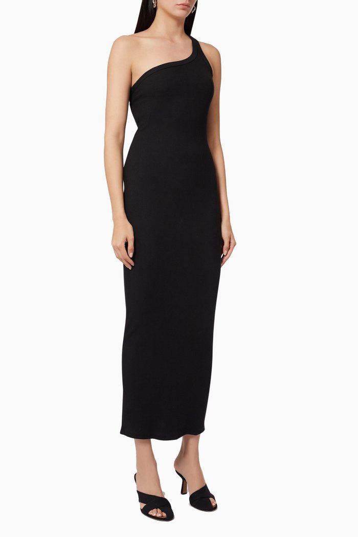 

Gael Dress in Cotton Rib, Black