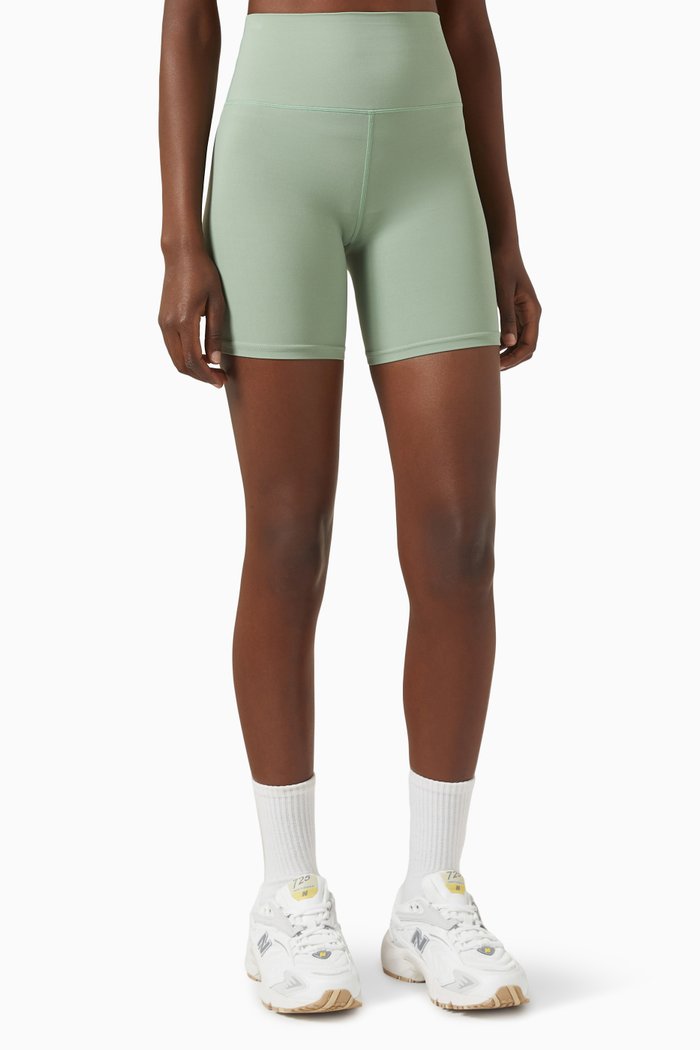 Airweight High-waist Shorts in Nylon, Green