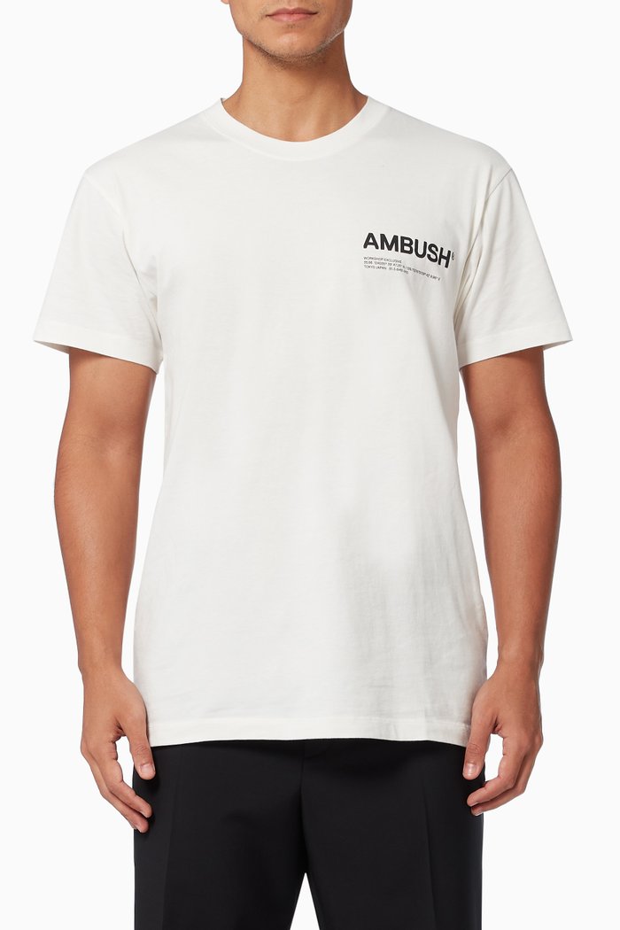

Workshop Logo T-shirt in Cotton Jersey, Neutral