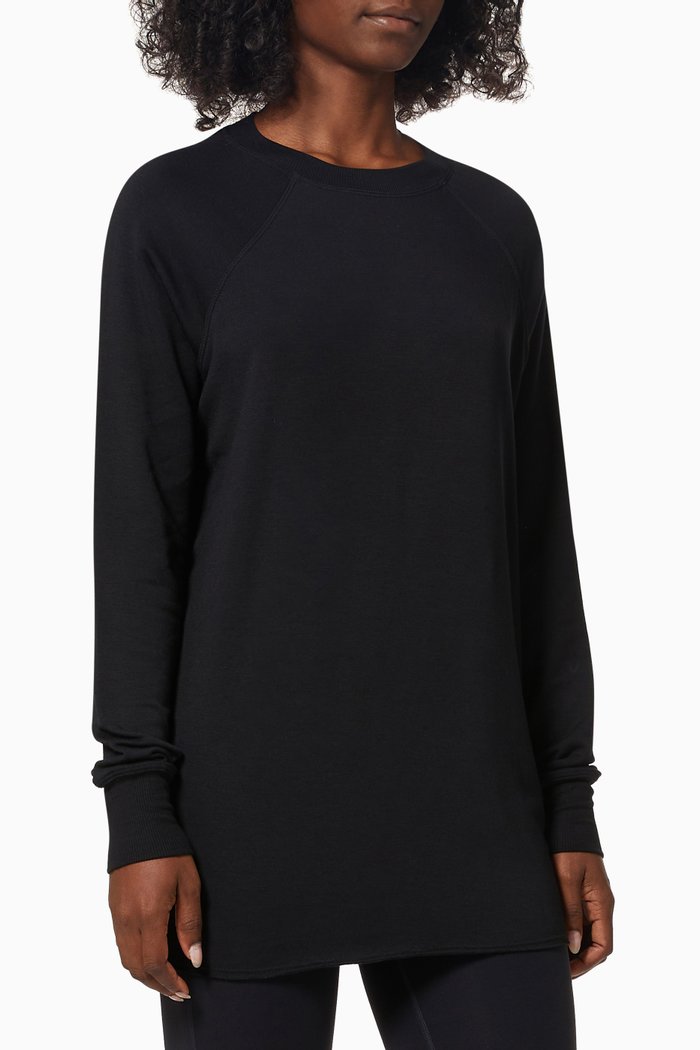 

Warm-up Tunic in Modal Fleece, Black