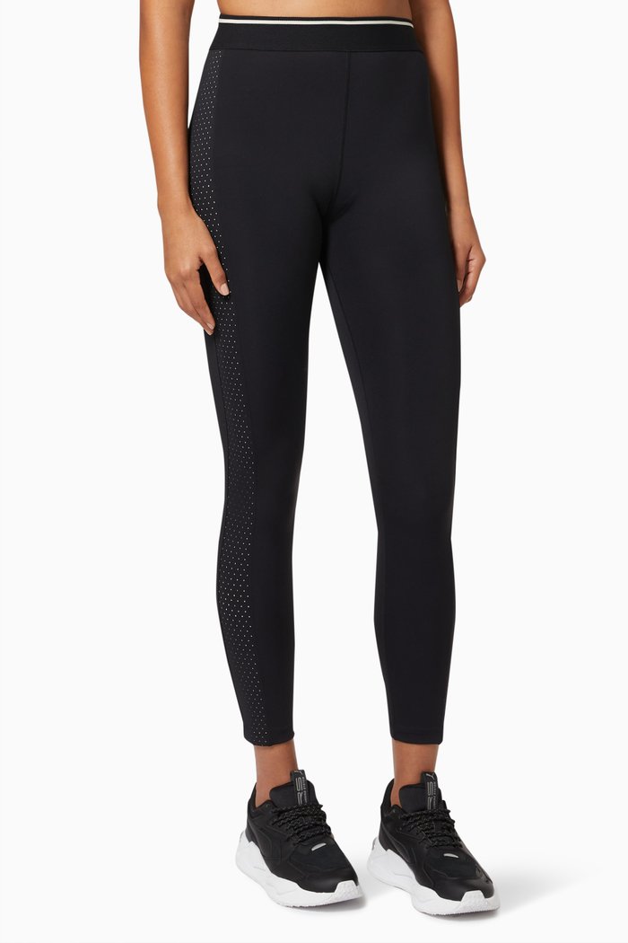 

Phoenix High Waist 7/8 Leggings in Recycled Polyester, Black