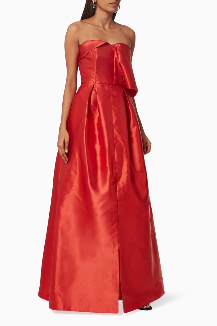

Clarissa Gown in Silk, Red
