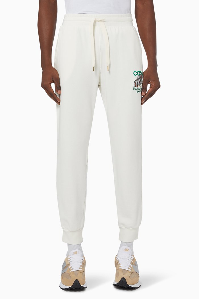 

Casaway Tennis Club Icon Sweatpants in Cotton Terry, Neutral