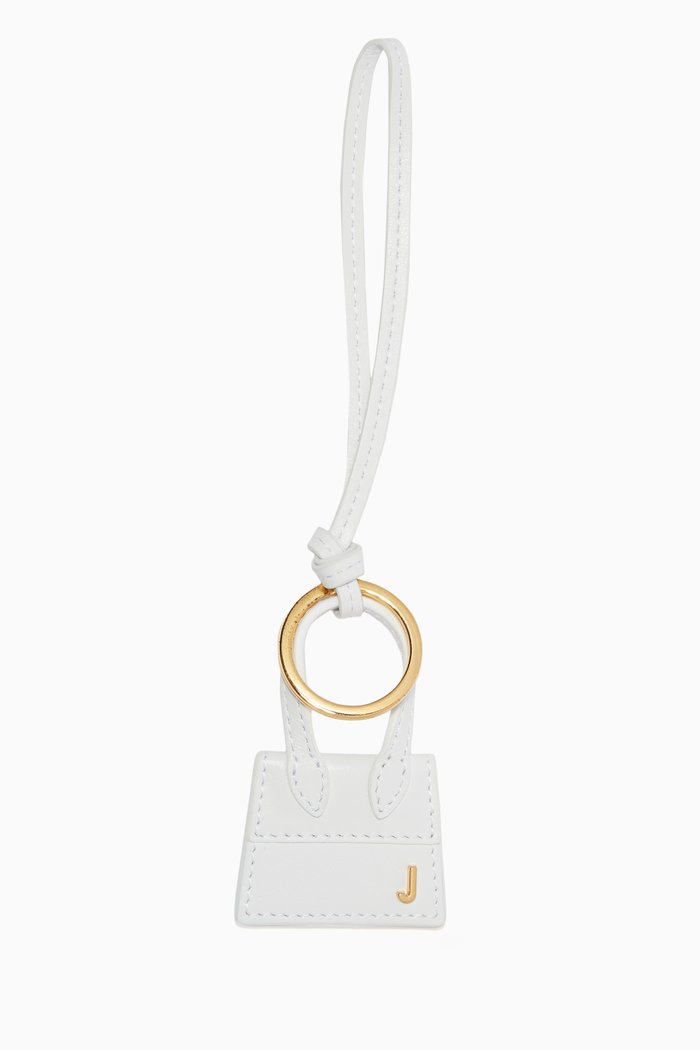 Le Porte Clés Chiquito in Leather, White