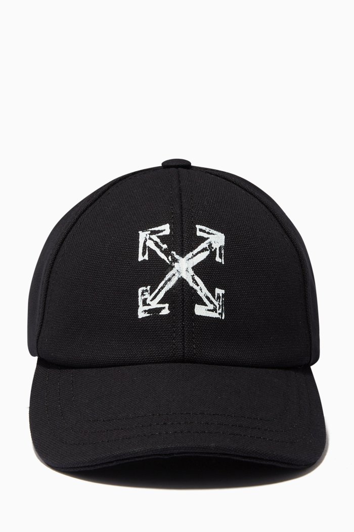 

Arrows Baseball Cap in Cotton, Black