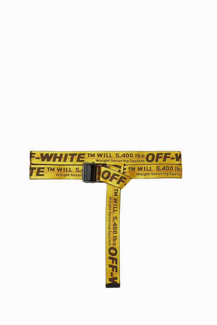 

Classic Industrial Belt in Jacquard Nylon, Yellow