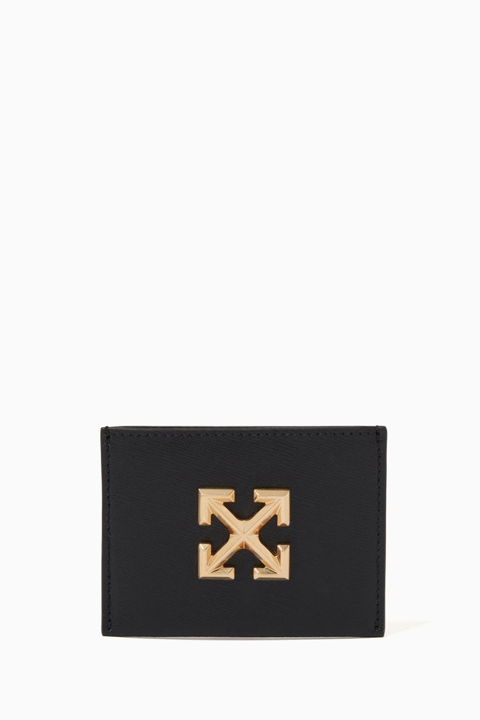 

Jitney Card Holder in Leather, Black
