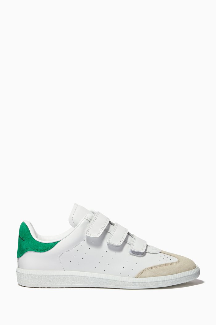

Beth Low Top Sneakers in Leather, Green
