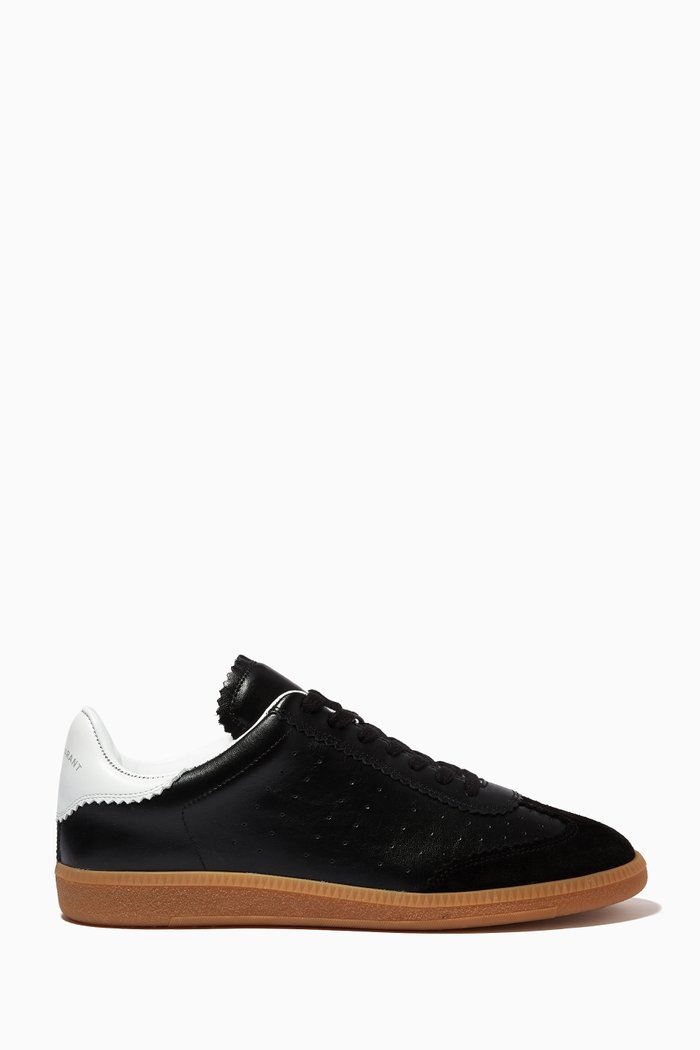 

Bryce Low Top Vintage Sneakers in Leather, Black