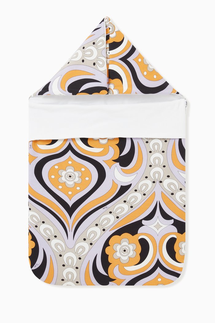 

Printed Sleeping Bag in Stretch Cotton, Multicolour