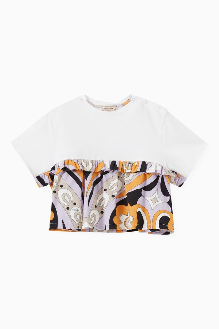 

St. Amelie Print T-shirt in Stretch Jersey, Multicolour