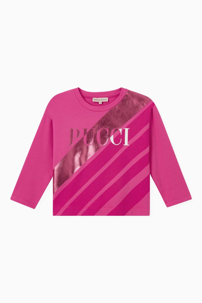 

Pucci Logo Sweatshirt in Fleece, Pink