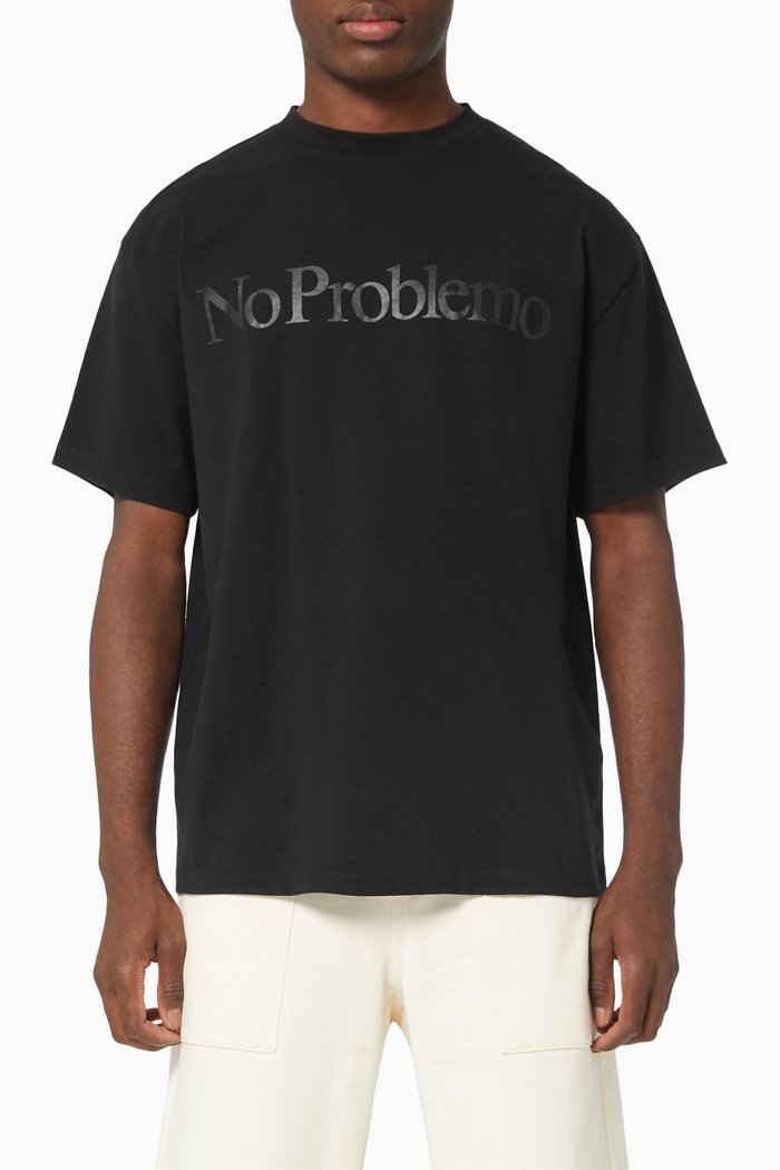 

No Problemo T-shirt in Cotton Jersey, Black