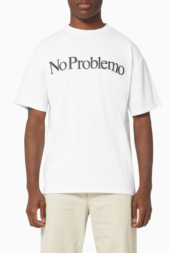 

No Problemo T-shirt in Cotton Jersey, White
