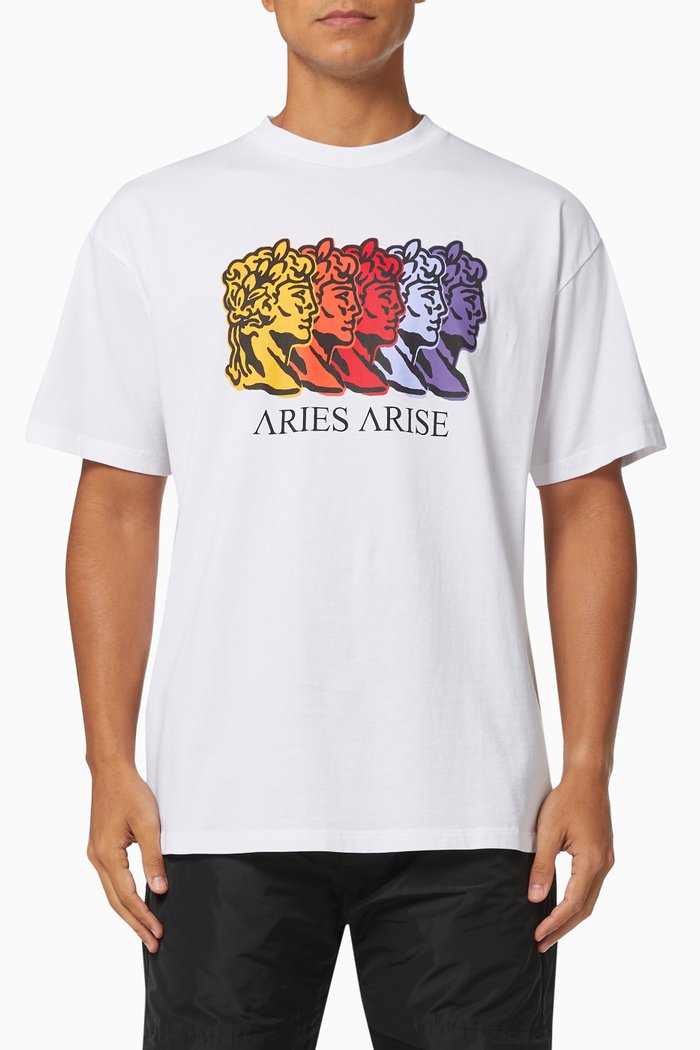 

Roman Head T-shirt in Cotton Jersey, White