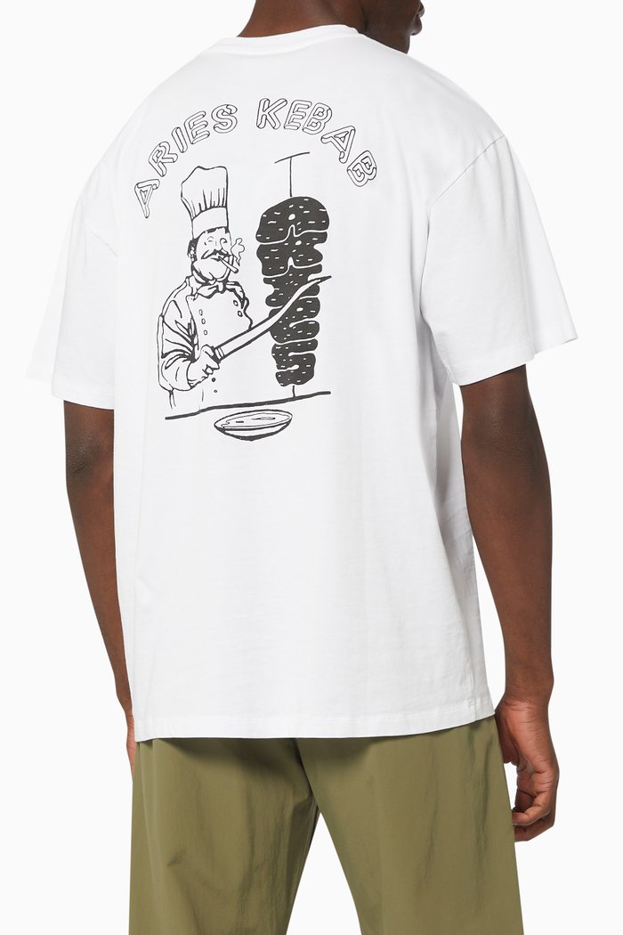 

Kebab T-shirt in Cotton Jersey, White