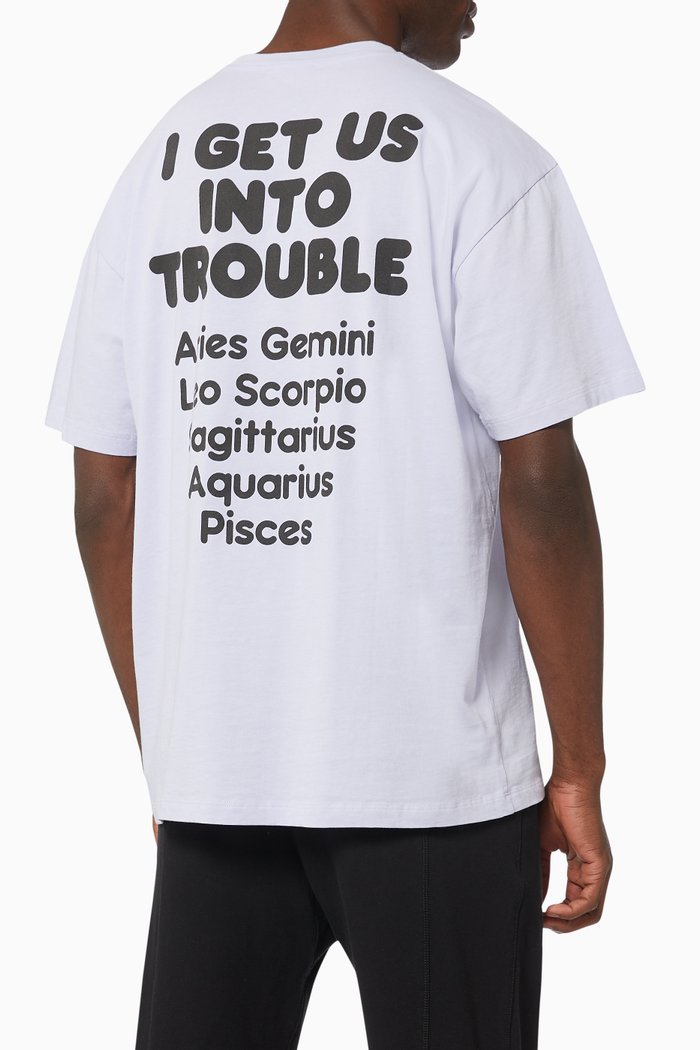 

Into Trouble T-shirt in Cotton Jersey, Purple