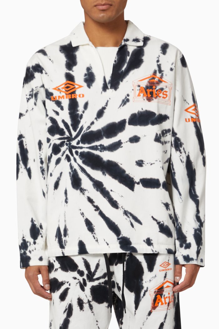 

x Umbro Tie Dye Pro 64 Pullover in Cotton, Black