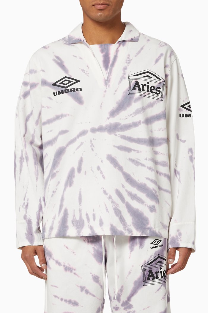 

x Umbro Tie Dye Pro 64 Pullover in Cotton, Purple