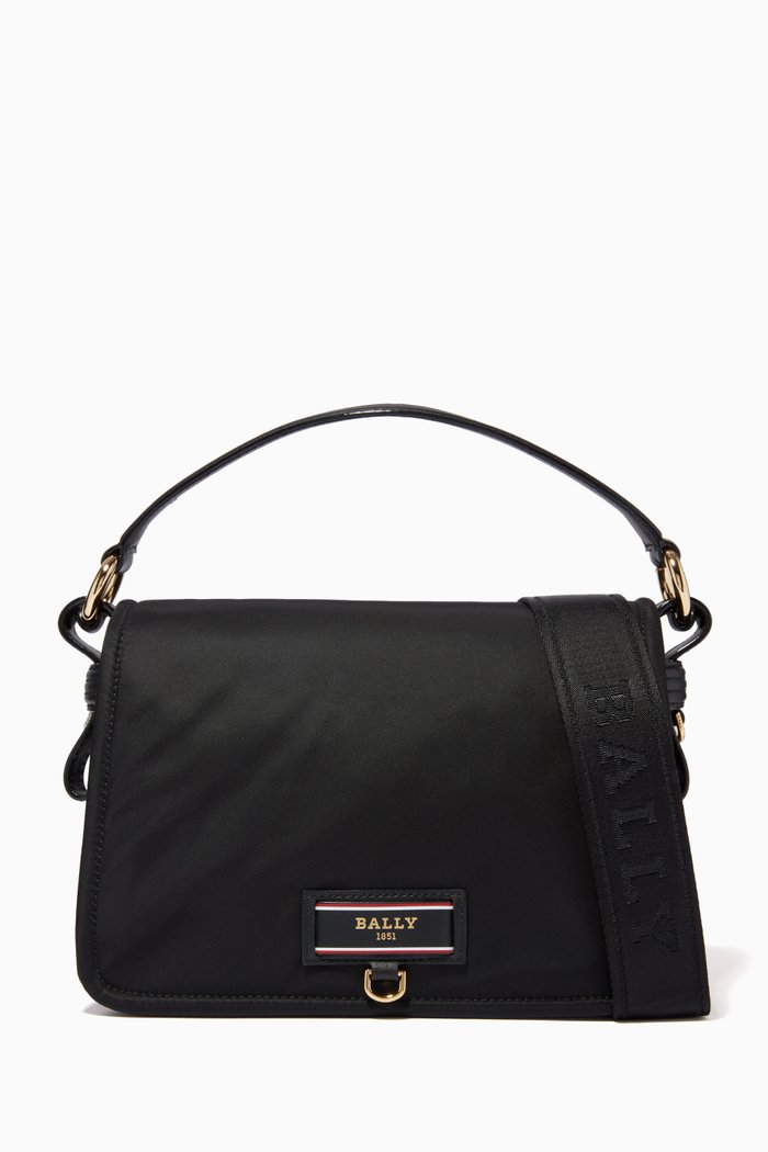 

Ekyra Shoulder Bag in Recycled Nylon, Black