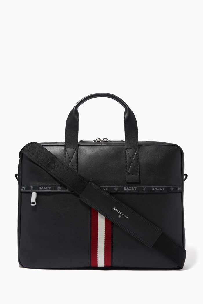 

Hektor Business Bag in Leather, Black