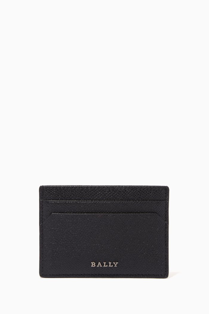 

Bhar Card Holder in Leather, Black