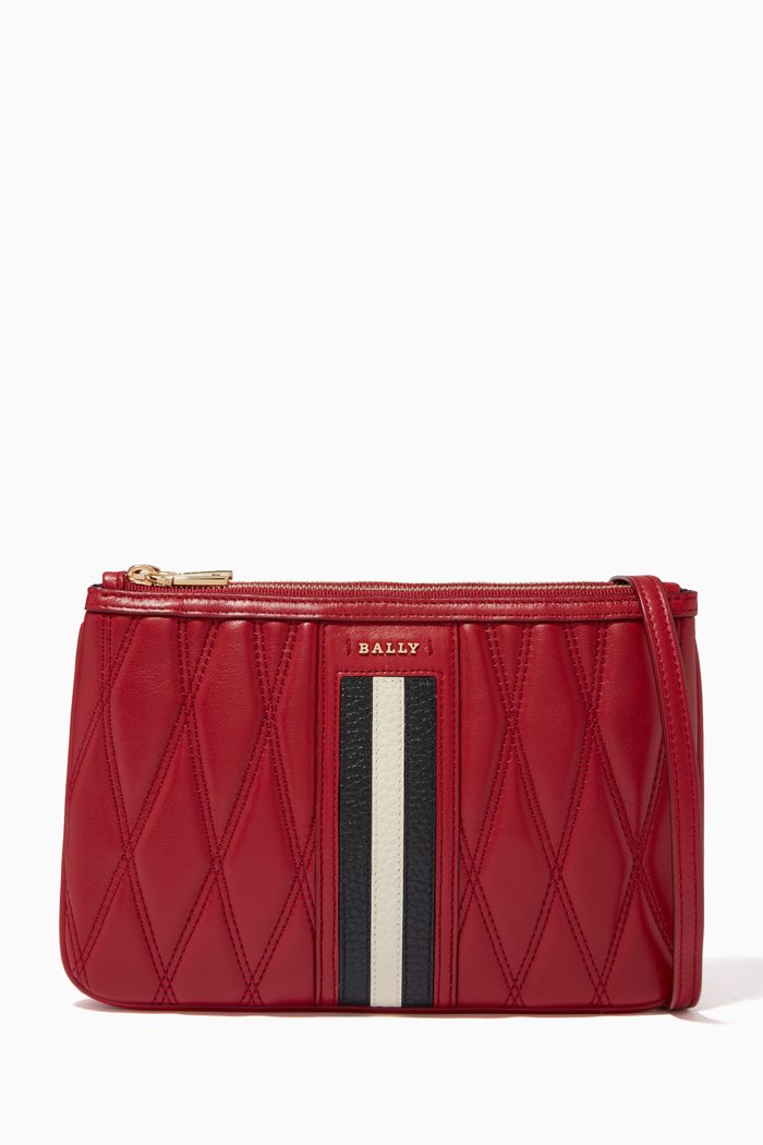 

Drice Small Bag in Quilted Leather, Red