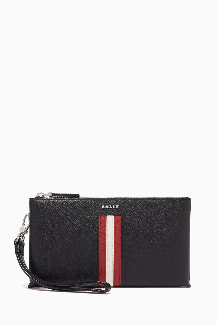 

Teryer Phone Wallet in Leather, Black