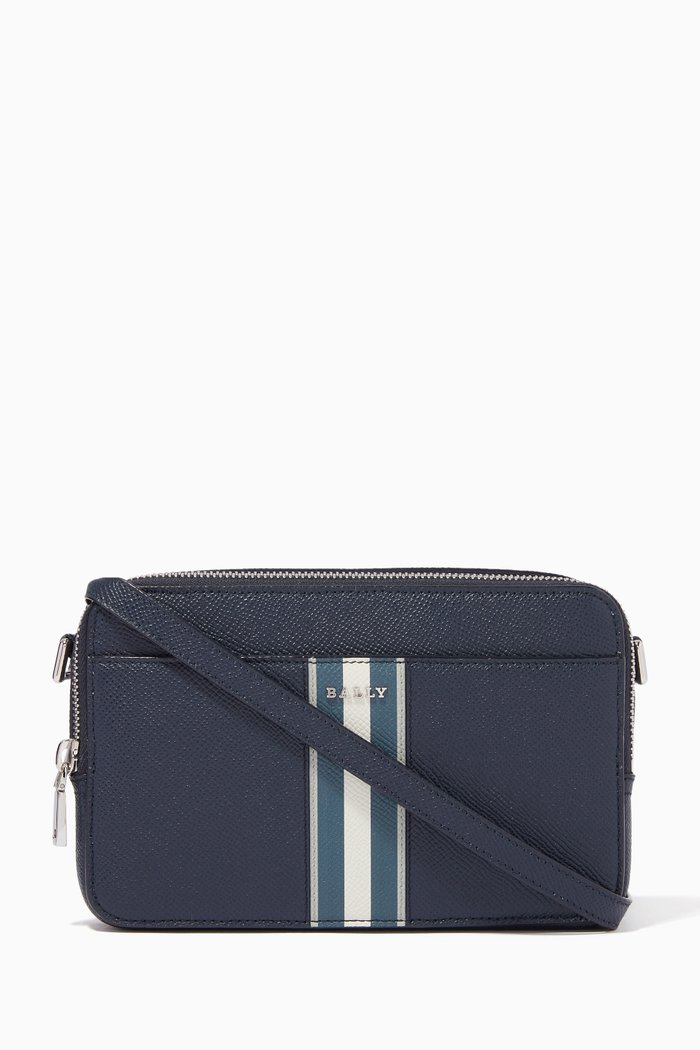 

Bastik Phone Wallet in Leather, Blue