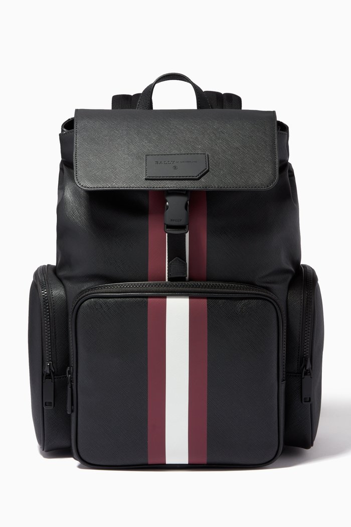 

Saul Backpack in Leather, Black
