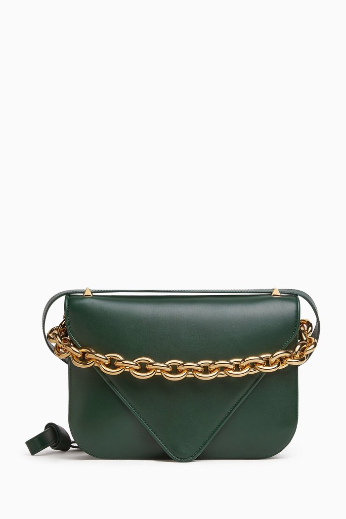 

Large Mount Bag in Leather, Green