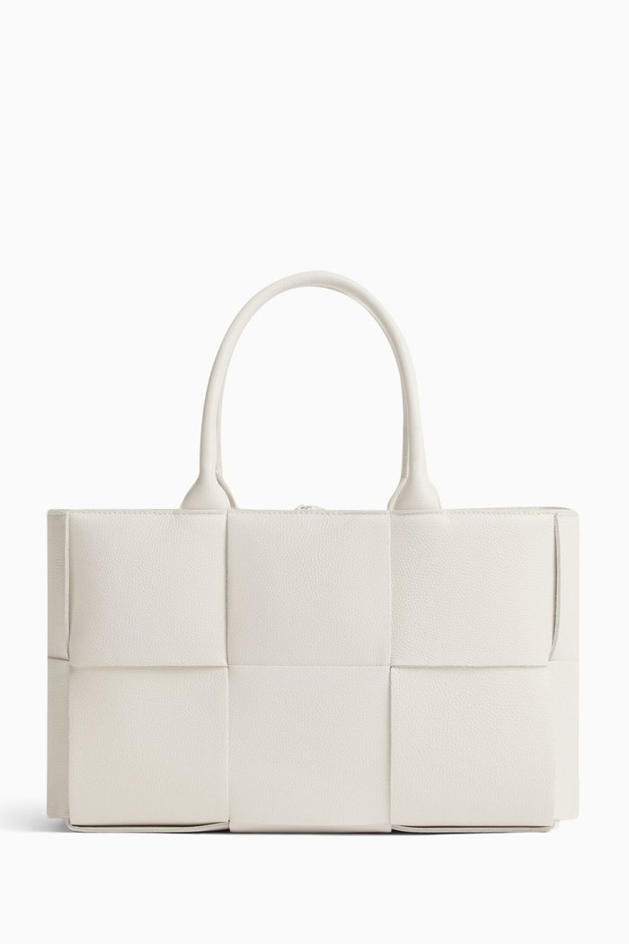 

Arco Tote in Intrecciato Nappa, White