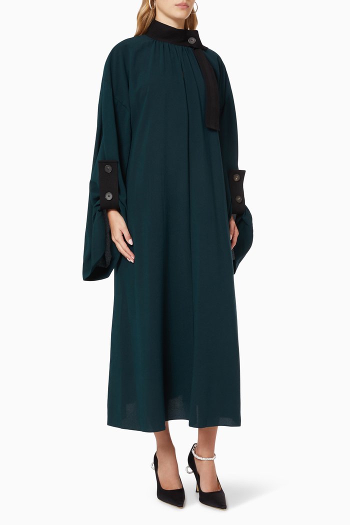 

Ersa Dress in Silk, Blue