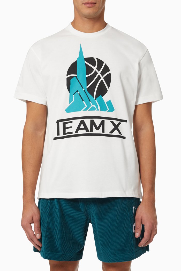 Team X T-shirt in Cotton Jersey, Neutral