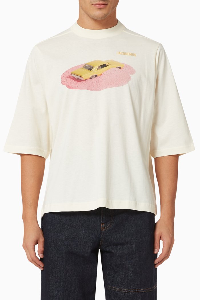 

Le T-shirt Voiture in Cotton Jersey, Neutral