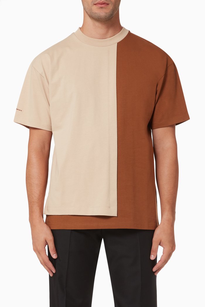

Le Double T-shirt in Cotton Jersey, Brown