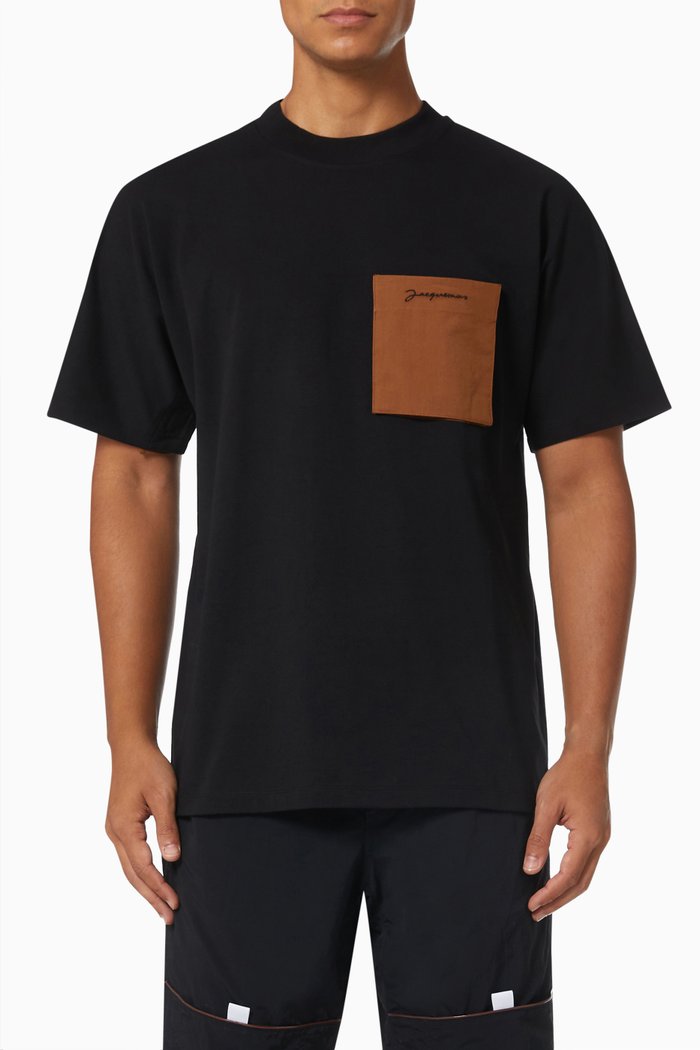 

Le T-shirt Yeru in Organic Cotton Jersey, Black