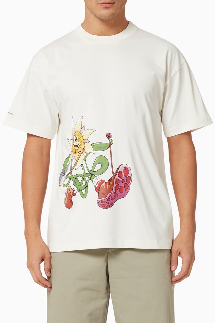 Le T-shirt Randonnée in Organic Cotton Jersey, Neutral