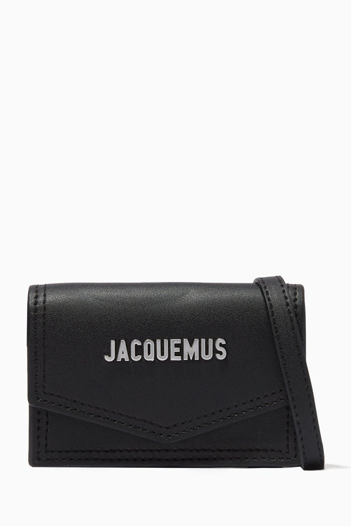 

Le Porte Terra Card Holder in Leather, Black
