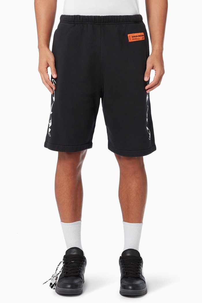 

HP Brushed Sweatshorts in Cotton Jersey, Black