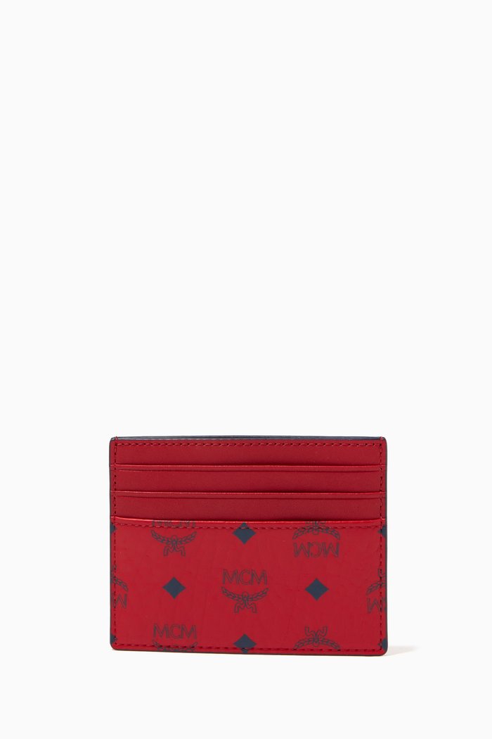 

Mini Money Clip Card Case in Visetos Original, Red