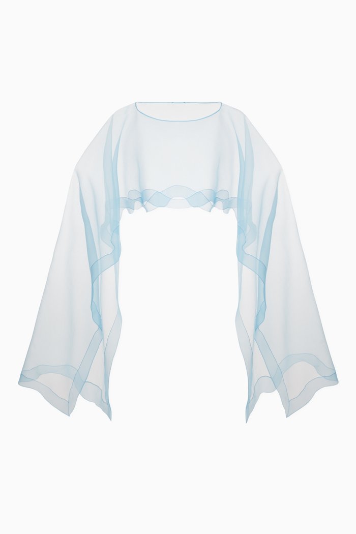 

Rotating Overlay in Organza, Blue