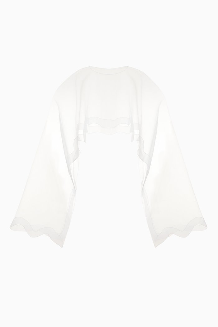 

Rotating Overlay in Organza, White
