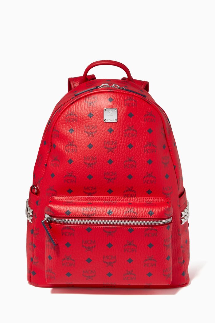 

Stark Side Studs Backpack in Visetos, 40cm/ 15.7", Red