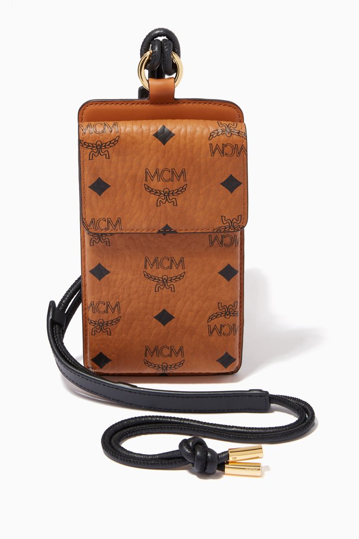 

Lanyard Phone Case in Visetos Original, Brown
