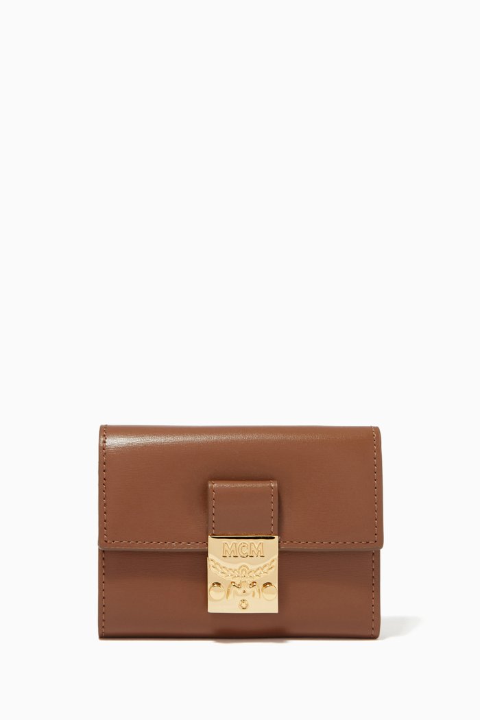

Mini Trifold Wallet in Spanish Leather, Brown