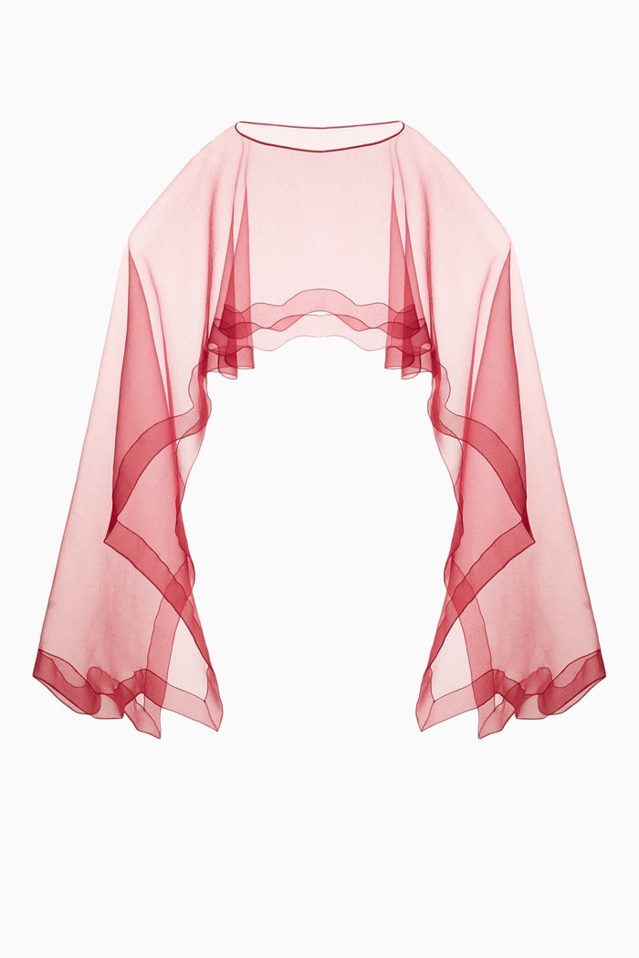 Rotating Overlay in Organza, Red