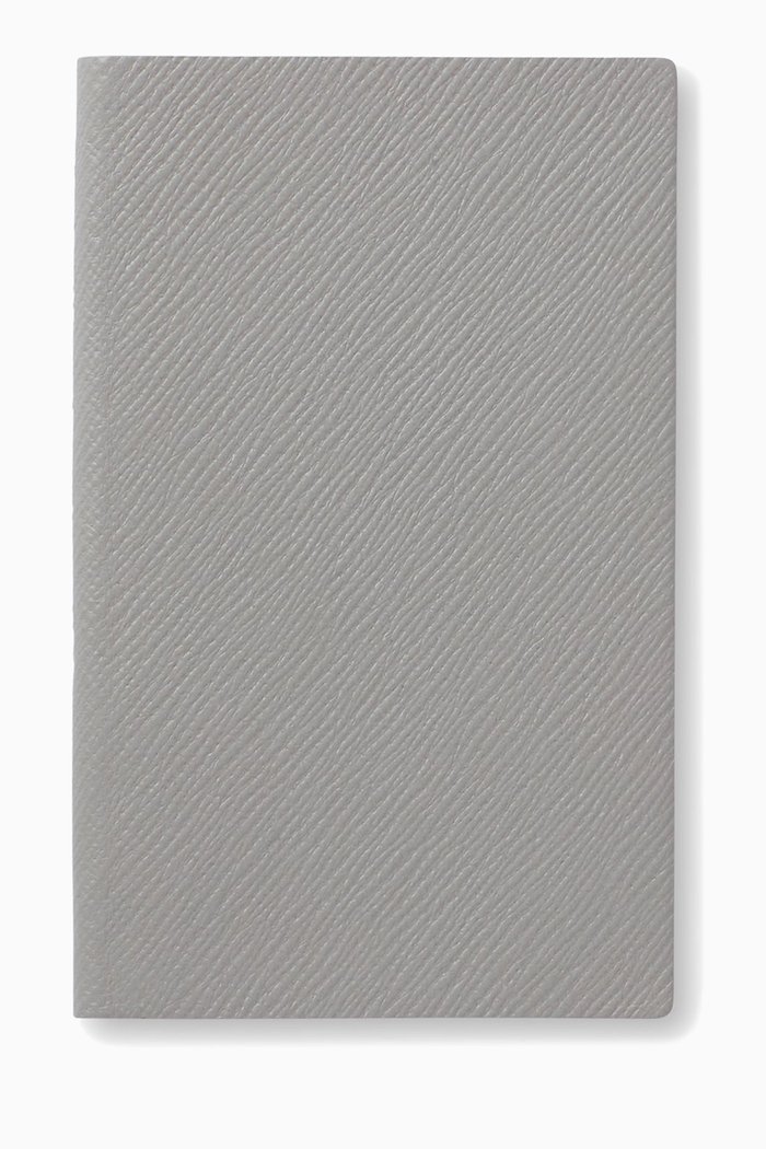

Panama Notebook in Crossgrain Leather, Grey