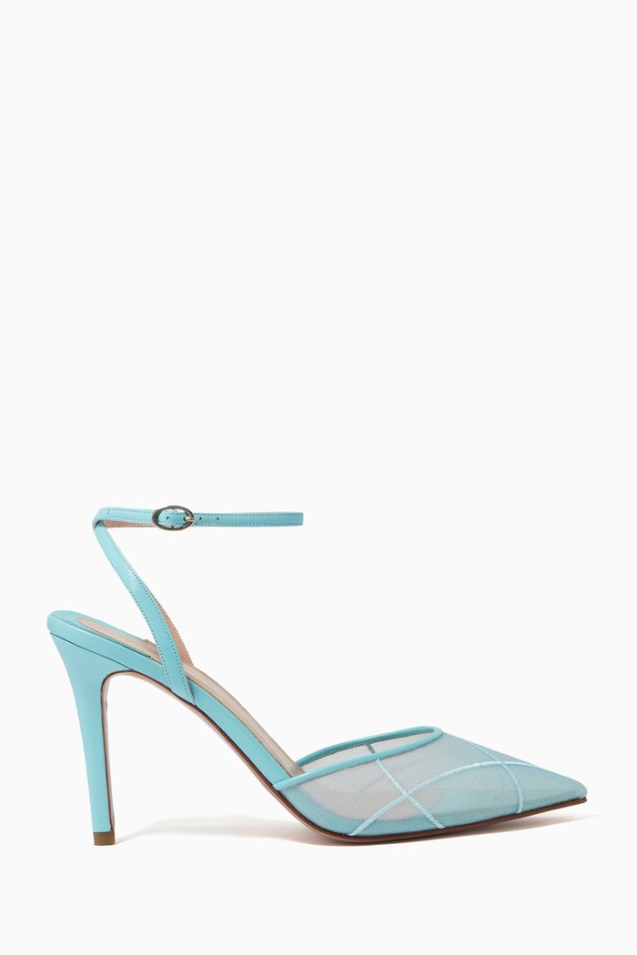

Denver Tabaris 105 Pumps in Mesh & Leather, Blue